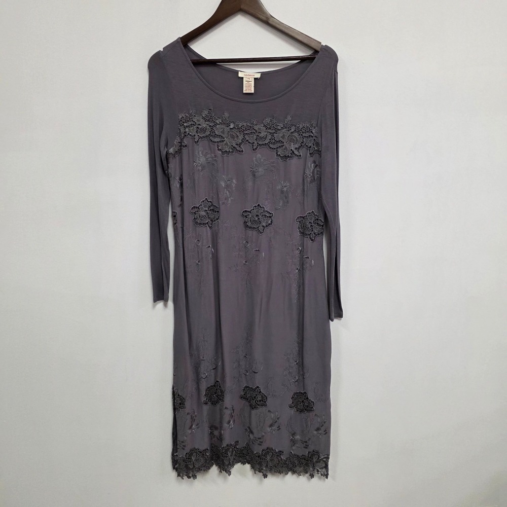 Sundance Fairy Grunge Midi Dress Size 4‎ Petite Embroidered Boho Floral Shabby